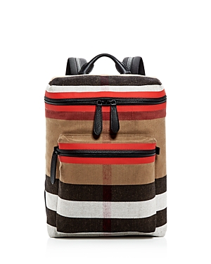 BURBERRY DONNY CANVAS CHECK BACKPACK,4068226