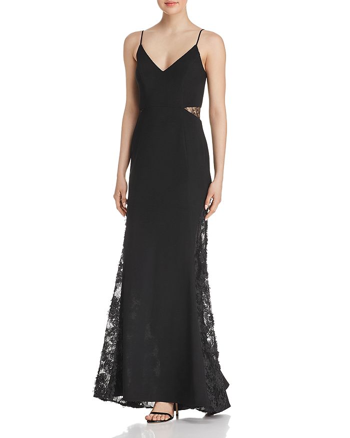 AQUA Lace-Inset Gown - 100% Exclusive | Bloomingdale's