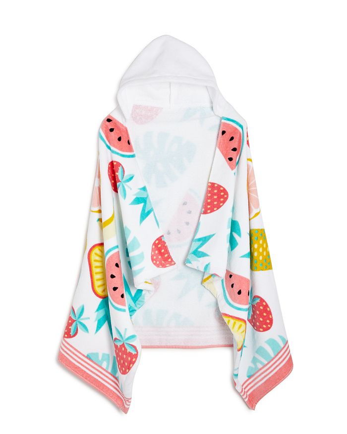 Caro Home Fruit Punch Kids Hooded Beach Towel In Coral