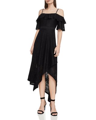 BcbgMaxAzria Black Silver high quality Midi Dress 0