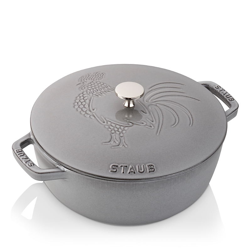 Staub 3.75-Quart Essential French Oven, Rooster Lid