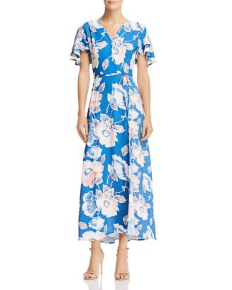 FRENCH CONNECTION Cari Crepe Floral-Print Maxi Dress | Bloomingdale's