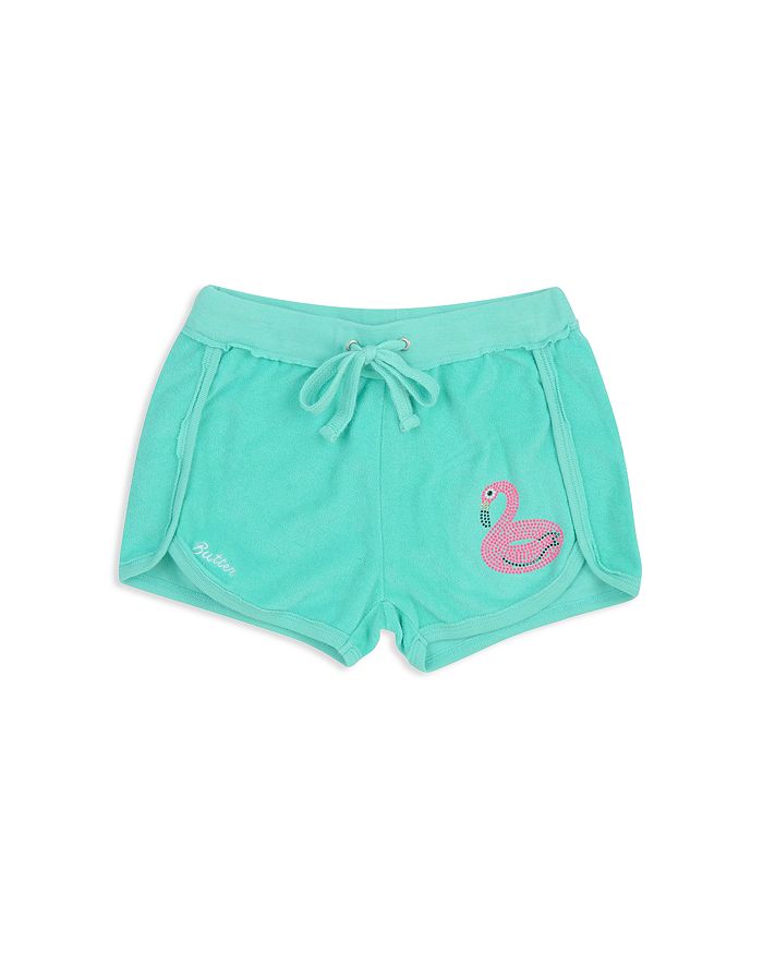 Butter Girls' Flamingo Terry Shorts - Little Kid | Bloomingdale's