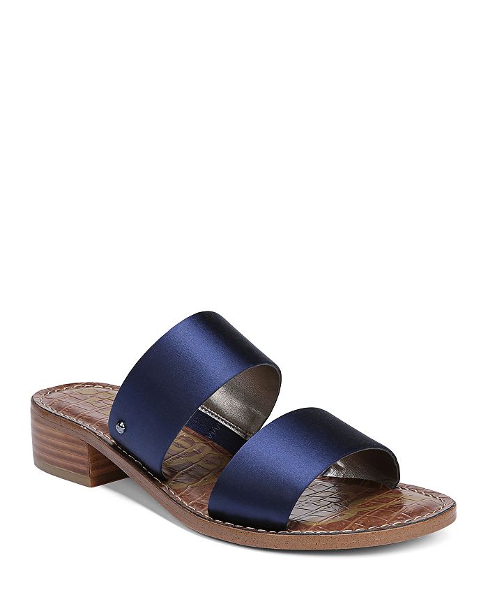 Sam Edelman Women s Jeni Satin Block Heel Slide Sandals