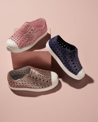 Girls&#39; Jefferson Bling Glitter Waterproof Slip On Sneakers - Toddler, Little Kid