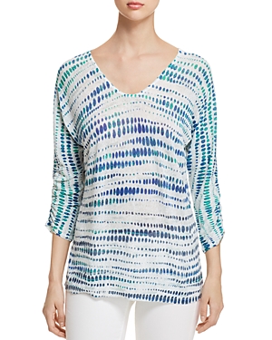 NIC AND ZOE NIC+ZOE HIGH POINT OMBRE DOT TOP,M181126