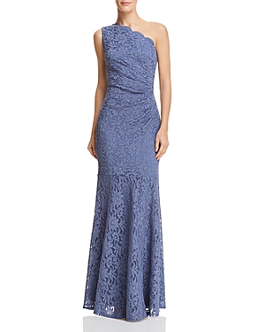 DECODE 1.8 ONE-SHOULDER LACE GOWN,183668