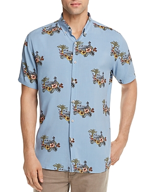 BARNEY COOLS TROPICAL REGULAR FIT BUTTON-DOWN SHIRT - 100% EXCLUSIVE,300CR2I