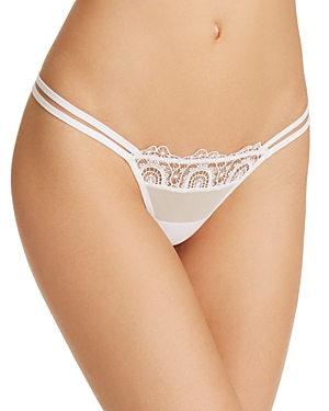 THISTLE & SPIRE WILLOW EMBROIDERY STRAPPY LACE THONG,181619