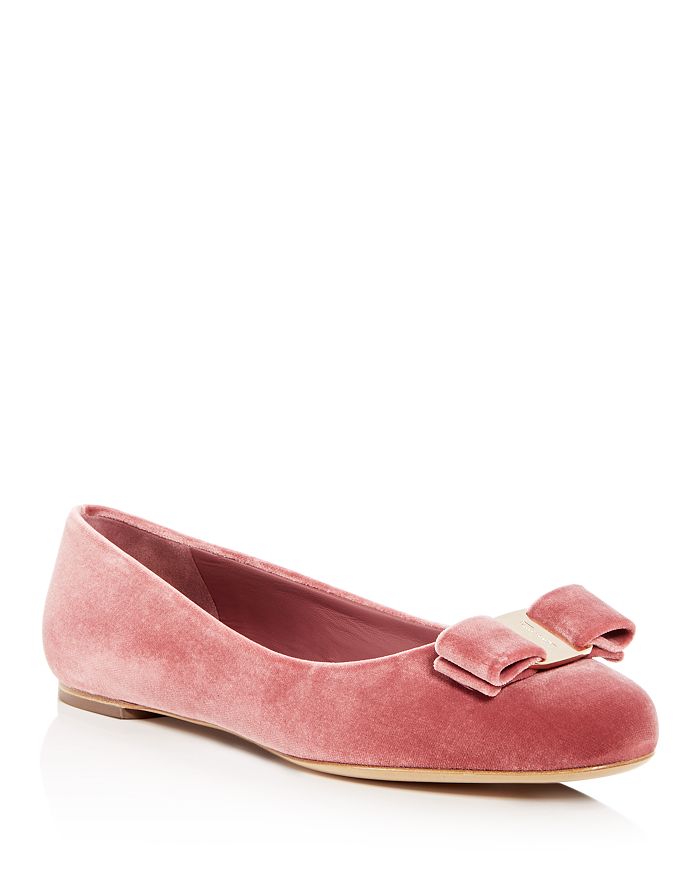 Ferragamo top velvet flats