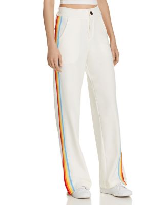 AQUA - Rainbow-Stripe Track Pants - 100% Exclusive