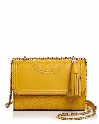 Tory Burch Fleming Convertible Small Leather Shoulder Bag | Bloomingdale's
