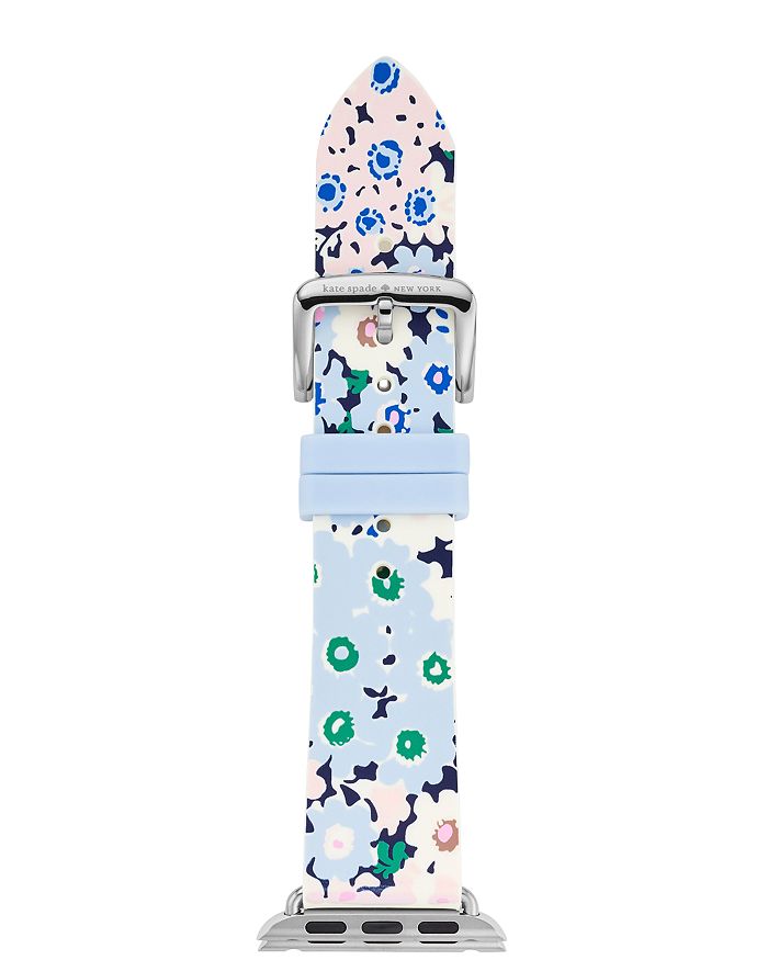 KATE SPADE KATE SPADE NEW YORK APPLE WATCH FLORAL SILICONE STRAP, 38MM,KSS0015
