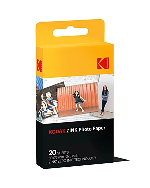 Kodak Zink Photo Paper, 2 x 3, Pack of 20