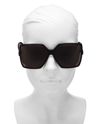 Betty Oversized Square Sunglasses, 63mm
