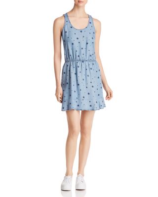 velvet heart chambray dress