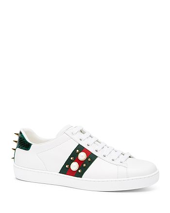 Gucci Women's Ace Studded Low Top Sneakers | Bloomingdale's