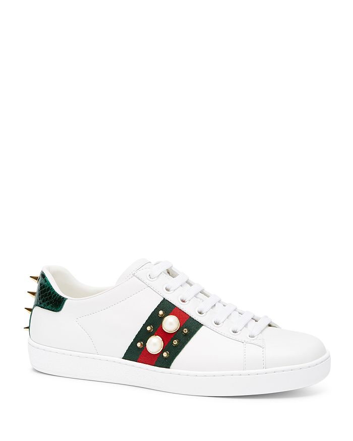 Gucci New Ace Lace Up Sneakers | Bloomingdale&#39;s