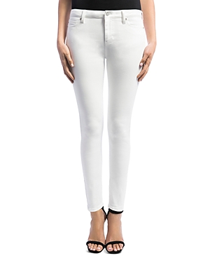 Liverpool Madonna Crop Skinny Pants In White In Bright White