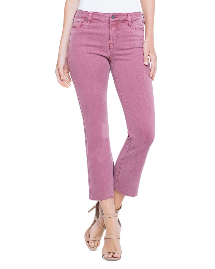 Liverpool Hannah Crop Flare Jeans in Roan Rouge | Bloomingdale's