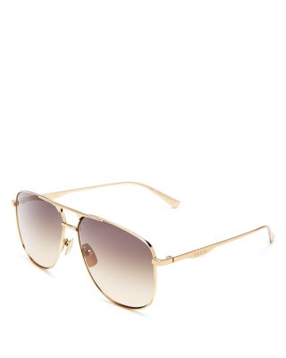 gucci sunglasses aviator gold