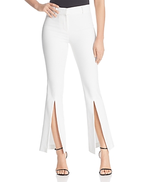 BADGLEY MISCHKA SLIT CROPPED FLARE trousers,BSP3038