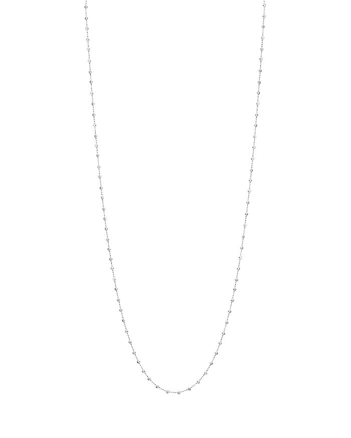 Officina Bernardi Moon Bead Chain Necklace, 48 In Silver