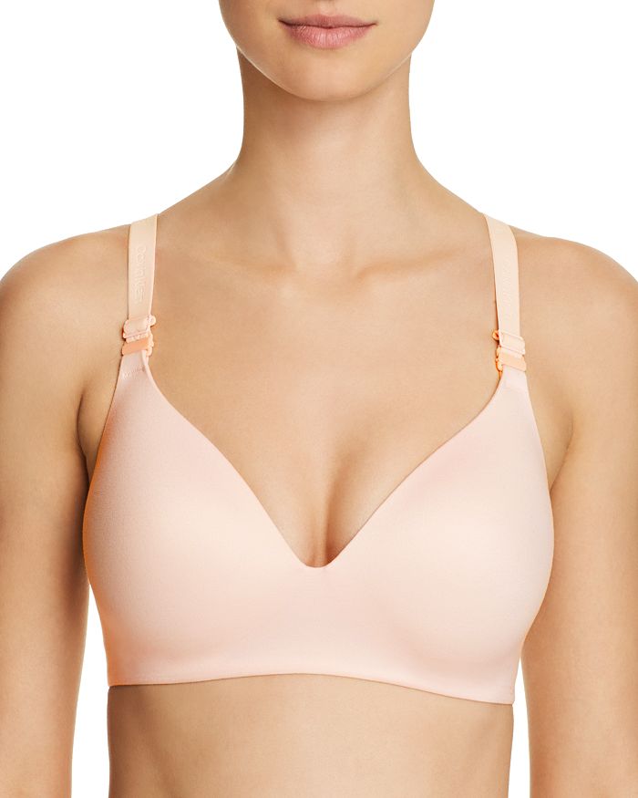 Calvin Klein Perfectly Fit Wirefree Tshirt Convertible Bra F2781 In French  Roast