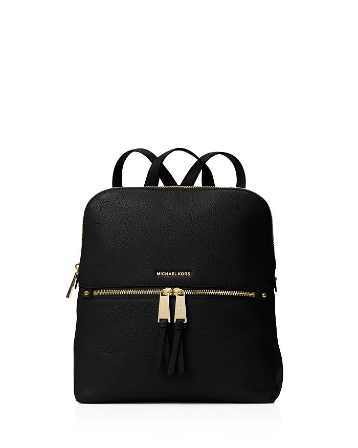 Rhea Medium Leather Backpack  Small leather backpack, Handbags michael kors,  Leather backpack