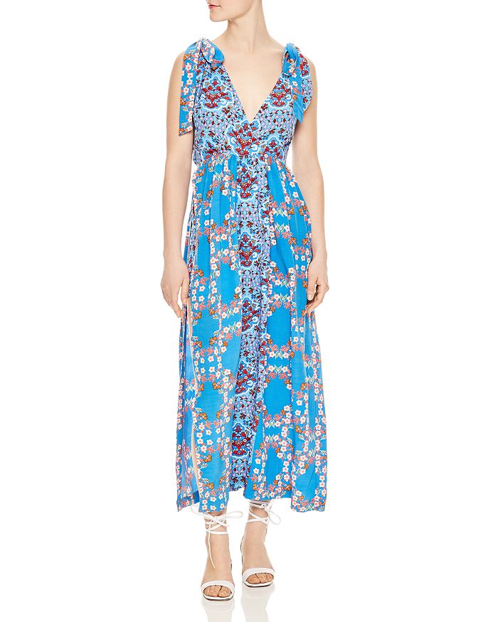 Sandro Mason Floral-Print Midi Dress | Bloomingdale's