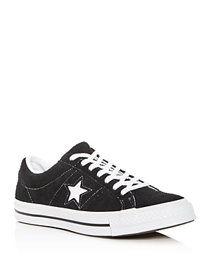 CONVERSE MEN'S ONE STAR SUEDE LACE UP SNEAKERS,158369C