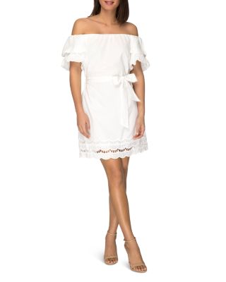 B Collection by Bobeau - Diem Off-the-Shoulder Cotton Dress