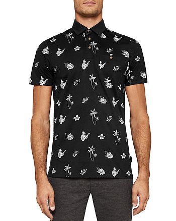 Ted Baker - Midge Tropical Print Polo Shirt