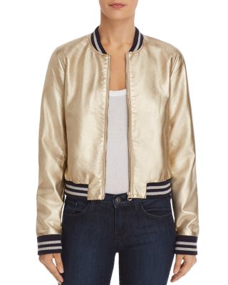 AQUA by offers Bloomingdales Unique Vegan Leather Jacket