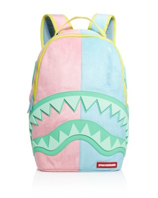 Sprayground Pink and Green Backpack with Structured Design Sprayground SPLIT PINK AND CAMO DLX BACKPACK main image 3
