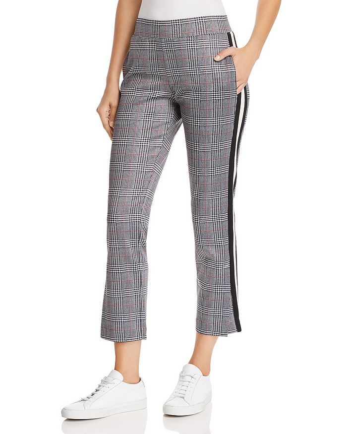 Grey plaid shop track pants
