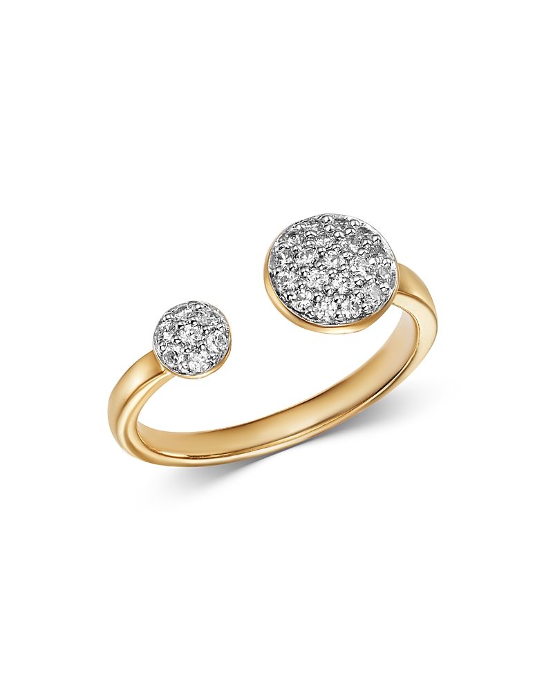 Bloomingdale's Pave Diamond Open Ring In 14k Yellow Gold, 0.25 Ct. T. W. - Exclusive In White/gold