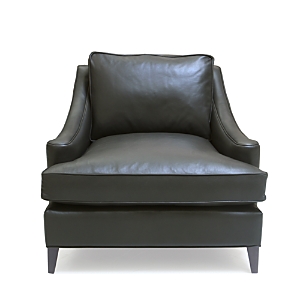 Bloomingdale's Artisan Collection Charlotte Leather Chair - 100% Exclusive In Logan Smoke