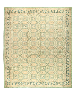 Bloomingdale's Solo Rugs Eclectic 2 Hand-knotted Area Rug, 12' 2 X 14' 8 In Green