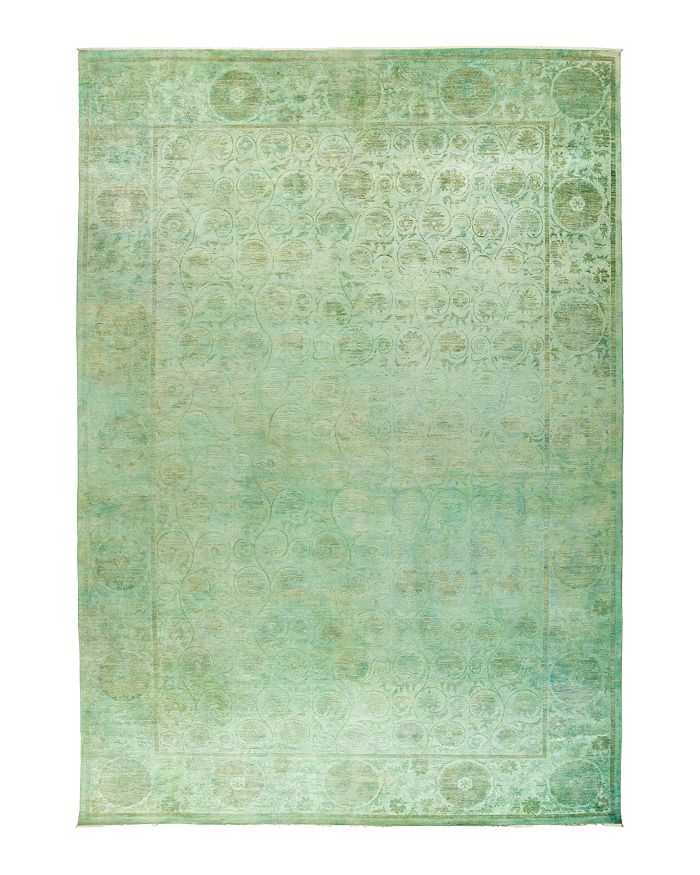 Bloomingdale's Vibrance 1 Hand-knotted Area Rug, 12' 1 X 17' 8 In Green