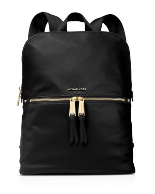 michael michael kors slim zip nylon backpack