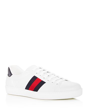 Gucci - Men's Leather Lace Up Sneakers