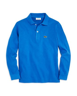 Lacoste Boy Long Sleeve Classic Solid Pique Polo