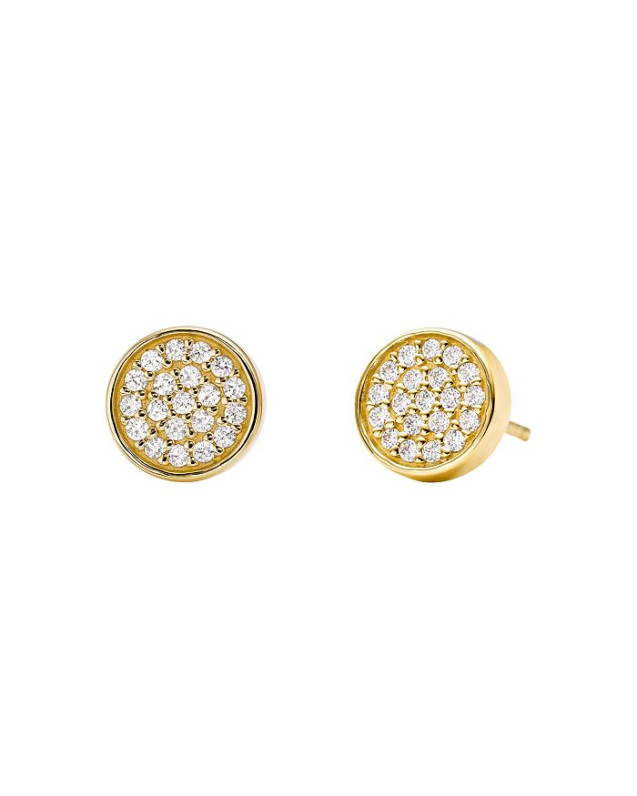 Michael Kors Pav Disc Stud Earrings Bloomingdale s