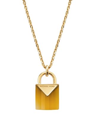 michael kors padlock necklace