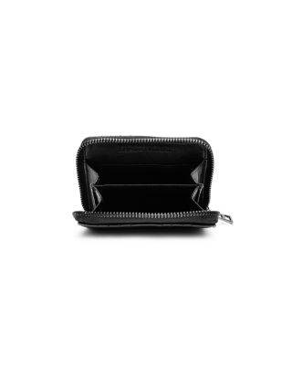 Mini ZV Mat Small Embossed Leather Wallet