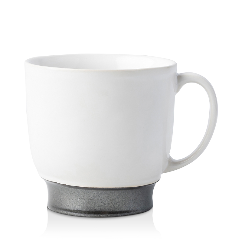Juliska Emerson Pewter Cofftea Cup In White/pewter