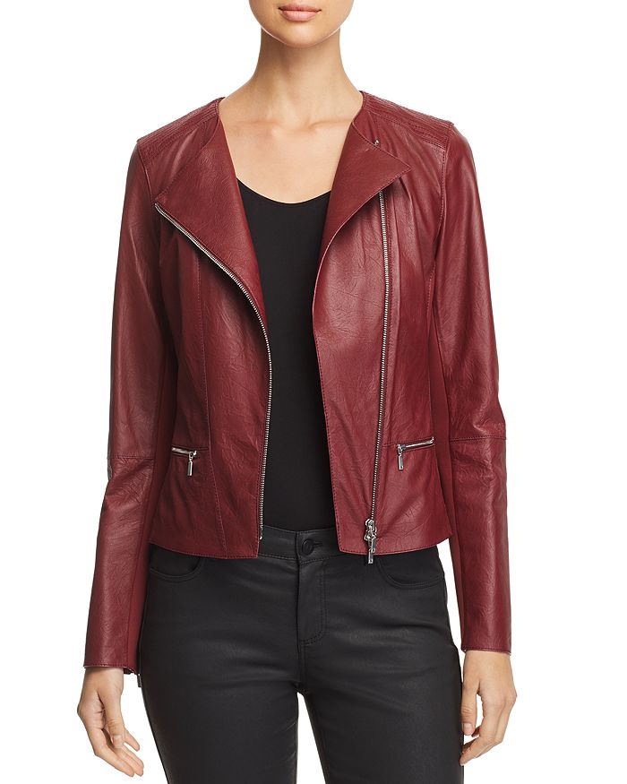 Lafayette 148 New York Trista Leather Moto Jacket | Bloomingdale's
