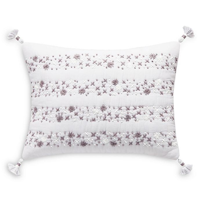 Splendid - Embroidered Decorative Pillow, 12" x 16"
