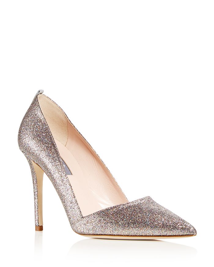 SJP by Sarah Jessica Parker - Women's Rampling Glitter Pointed Toe Pumps - 100% Exclusive